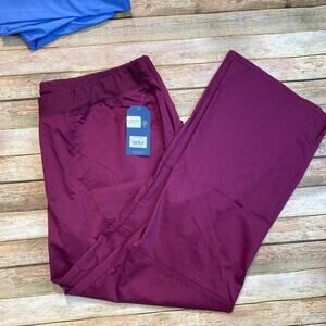 Cherokee Revolution Cargo Scrub Pants Wine 2XL NWT